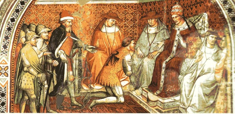 Soumission de l'Empereur Frédéric Barberousse face à Alexandre III