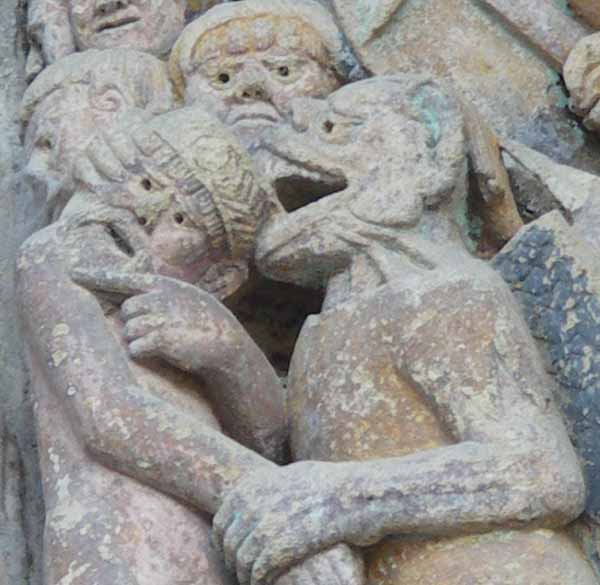 Henri IV ne comprend pas pourquoi Charlemagne se trouve de l'autre côté Henri 4 montrant du doigt Charlemagne