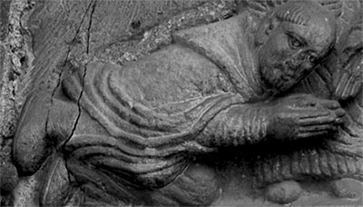 Le moine prosterné de Mozac