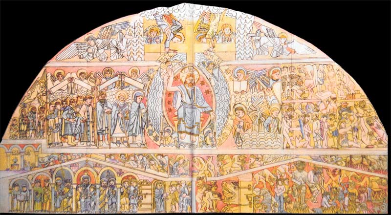 Reconstitution scientifique de la polychromie d'origine